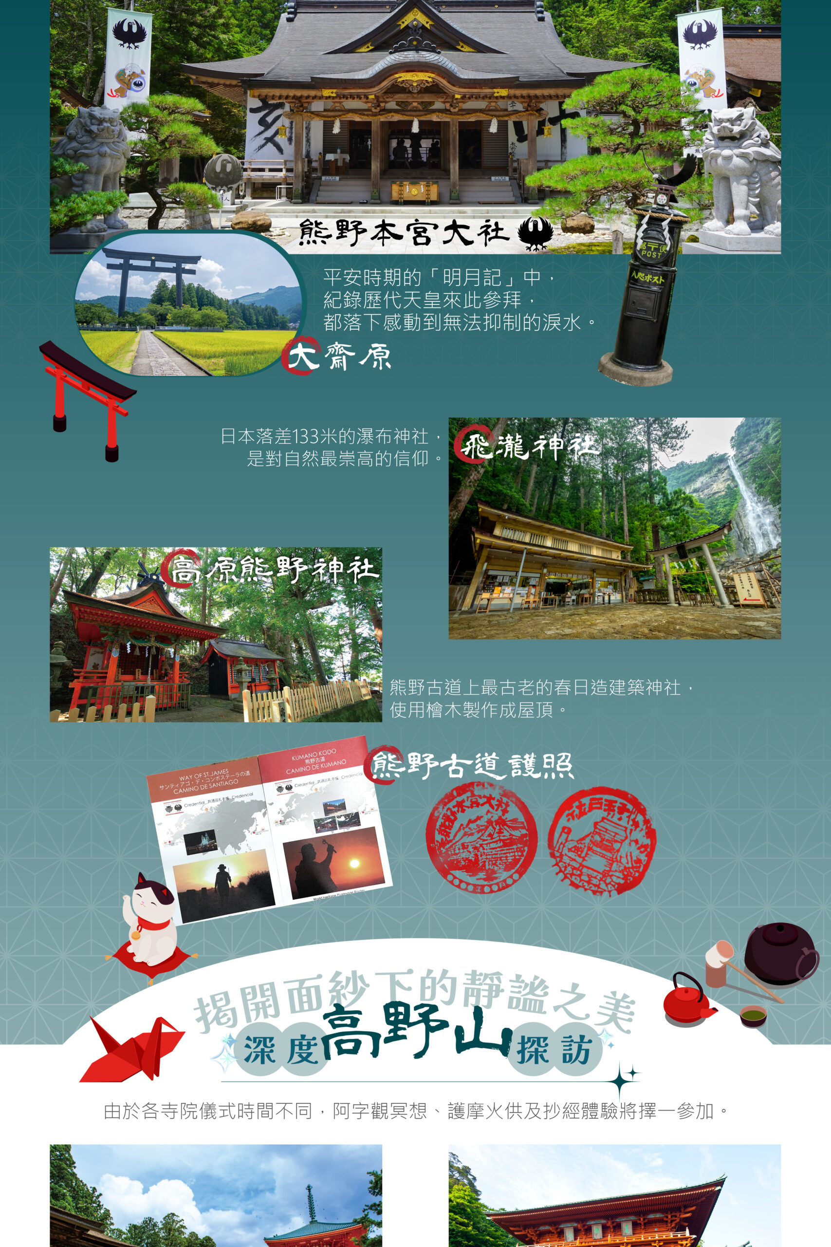 2026日本熊野古道9天(大阪進)－行程特色｜展繹旅行社