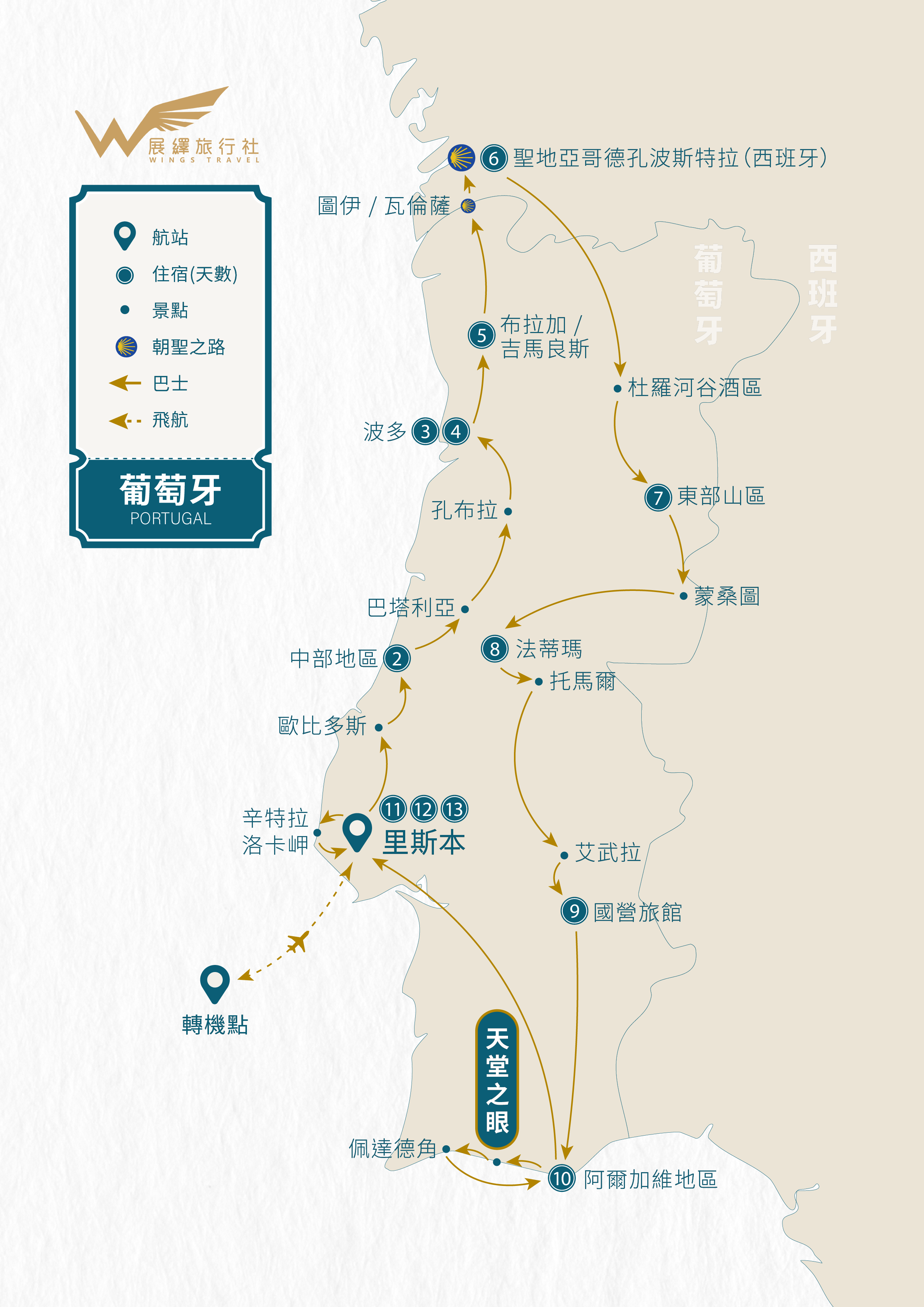 地圖 2027 15天葡萄牙 01